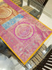 Dining Table Runner Wall Tapestry Woven Zari Brocade Banarasi Cover Multi-Color