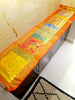 Dining Table Runner Wall Tapestry Woven Zari Brocade Banarasi Cover Multi 11