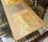 Dining Table Runner Wall Tapestry Woven Zari Brocade Banarasi Cover MultiColor 4