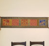 Dining Table Runner Wall Tapestry Woven Zari Brocade Banarasi Cover Multi-Color