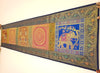 Dining Table Runner Wall Tapestry Woven Zari Brocade Banarasi Cover Multi-Color