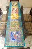 Dining Table Runner Wall Tapestry Woven Zari Brocade Banarasi Cover Multi-Color