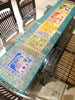 Dining Table Runner Wall Tapestry Woven Zari Brocade Banarasi Cover Multi-Color
