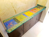 Dining Table Runner Wall Tapestry Woven Zari Brocade Banarasi Cover Multi-Color