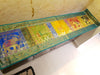 Dining Table Runner Wall Tapestry Woven Zari Brocade Banarasi Cover Multi-Color