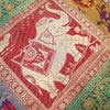 Dining Table Runner Mandala Woven Zari Brocade Banarasi Decor Cover Multi color