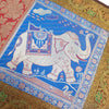 Dining Table Runner Elephant Woven Zari Brocade Banarasi Cover Multi Color