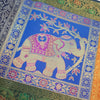 Dining Table Runner Floral Zari Brocade Banarasi Cover Mandala Woven Multi Color