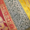 Dining Table Runner Floral Zari Brocade Banarasi Cover Mandala Woven Multi Color
