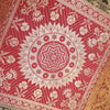 Dining Table Runner Mandala Elephant Woven Zari Brocade Banarasi Multi Color