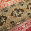 Dining Table Runner Mandala Elephant Woven Zari Brocade Banarasi Multi Color