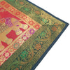 Dining Table Runner Zari Brocade Banarasi Decor Cover Elephant Woven Multi Color