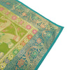 Dining Table Runner Woven Elephant Zari Brocade Banarasi Cover Decor Multi Color