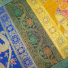 Dining Table Runner Woven Elephant Zari Brocade Banarasi Cover Decor Multi Color