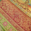 Dining Table Runner Zari Brocade Elephant Woven Banarasi Cover Decor Multi Color