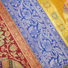 Dining Table Runner Zari Brocade Elephant Woven Banarasi Cover Decor Multi Color