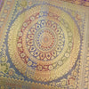 Dining Table Runner Zari Brocade Banarasi Elephant & mandala Woven Multi Color