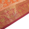 Dining Table Runner Woven Elephant & Mandala Zari Brocade Banarasi Multi Color