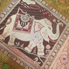 Dining Table Runner Elephant Woven Zari Brocade Banarasi Decor Cover Multi Color