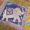 Dining Table Runner Elephant Woven Zari Brocade Banarasi Decor Cover Multi Color