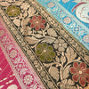 Dining Cover Table Runner Elephant Woven Zari Brocade Banarasi Gift Multi Color