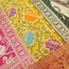 Dining Cover Table Runner Elephant Woven Zari Brocade Banarasi Gift Multi Color