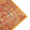 Table Runner Banarasi Home Decor Ethnic Elephant Woven Rectangular Dining Cloth