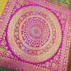Dining Table Runner Mandala Woven Zari Brocade Banarasi Decor Cover Multi Color