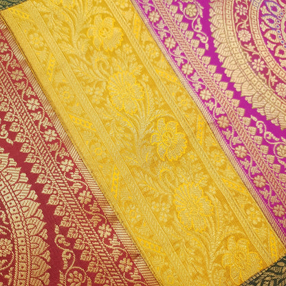 Dining Table Runner Mandala Woven Zari Brocade Banarasi Decor Cover Multi Color
