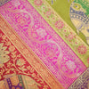 Dining Table Runner Ethnic Handmade Gold Banarasi Brocade Silk Elephant Work