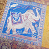 Dining Table Runner Ethnic Handmade Gold Banarasi Brocade Silk Elephant Work