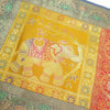 Dining Table Runner Wall Tapestry Woven Zari Brocade Banarasi Cover Multi Color