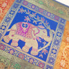 Dining Table Runner Wall Tapestry Woven Zari Brocade Banarasi Cover Multi Color
