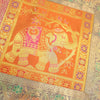 Dining Table Runner Wall Tapestry Woven Zari Brocade Banarasi Cover Multi Color