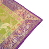 Dining Cover Table Runner Elephant Woven Zari Brocade Banarasi Decor Multi Color