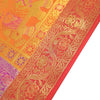 Table Runner Dining Cover Elephant  Woven Zari Brocade Banarasi Multi Color