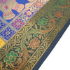 Dining Table Runner Wall Tapestry Woven Zari Brocade Banarasi Cover Multi Color