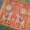 Dining Table Runner Wall Tapestry Woven Zari Brocade Banarasi Cover Multi Color