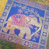 Dining Table Runner Wall Tapestry Woven Zari Brocade Banarasi Cover Multi Color