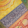 Dining Table Runner Wall Tapestry Woven Zari Brocade Banarasi Cover Multi Color