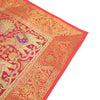 Dining Table Runner Woven Mandala Zari Brocade Banarasi Cover Decor Multi Color