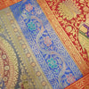 Dining Table Runner Mandala Floral Woven Zari Brocade Banarasi Cover Multi Color