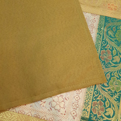 Dining Cover Table Runner Mandala Woven Zari Brocade Banarasi Decor Multi Color