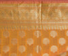 Orange Banarasi Dupatta Indian Art Silk Woven Zari Brocade Long Stole Scarves