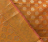 Orange Banarasi Dupatta Indian Art Silk Woven Zari Brocade Long Stole Scarves