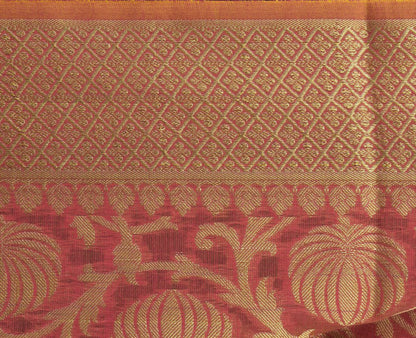 Pink Banarasi Dupatta Indian Art Silk Woven Zari Brocade Long Stole Scarves