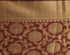 Maroon Banarasi Dupatta Indian Art Silk Woven Zari Brocade Long Stole Scarves