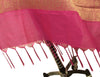 Hot Pink Banarasi Dupatta Indian Art Silk Woven Zari Brocade Long Stole Scarves