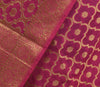 Hot Pink Banarasi Dupatta Indian Art Silk Woven Zari Brocade Long Stole Scarves