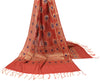 Indian Banarasi Dupatta Indian Art Silk Woven Zari Brocade Long Stole Scarves